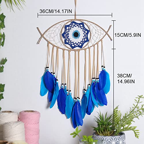 Atrapasueños de pared Oikabio macramé textil decoración hogar pack de 2 4