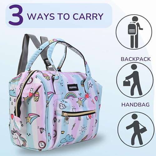 Image of MAMMA Diaper Bag for mothers for travel | Small Baby Bag for mother Travel, 3 ways carry | Mini Diaper Bags for Mom for Travel, Waterproof Baby Diaper Bag for mother carry with 9 months warranty