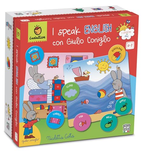 Ludattica - I speak English con Giulio coniglio - Gioco educativo 4-7 anni per imparare l'inglese in maniera divertente!