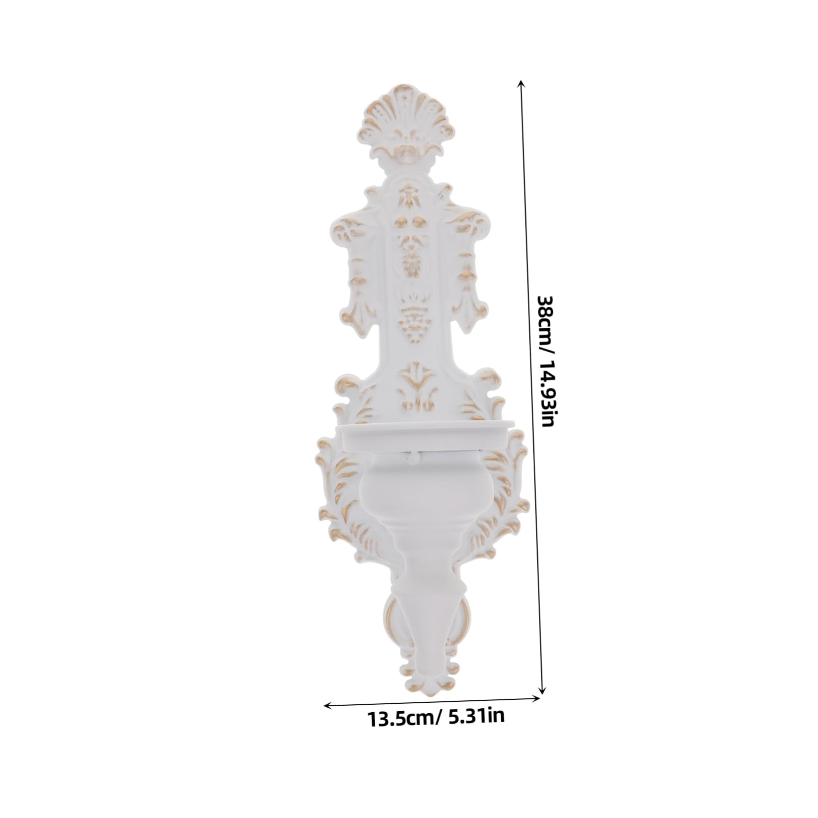 OSOLADY Wall-Mounted Vintage Iron Candle Holder for Home Decor Stylish Sconce for Bedroom Dining Room and Hallway Creates Warm Atmosphere Elegant Design