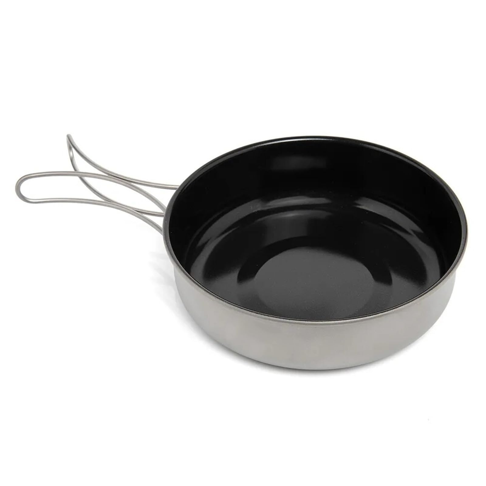 Compatibile con set di pentole da campeggio in titanio, kit di pentole e padelle da esterno for escursionismo, trekking e picnic(15CM frying pan)