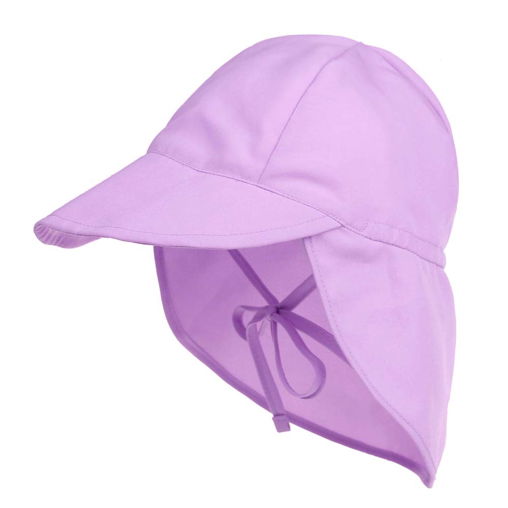 LACOFIA Sombrero de Playa de protección Solar para bebé Gorro de Verano de Solapa Ajustable Super Suave para niños