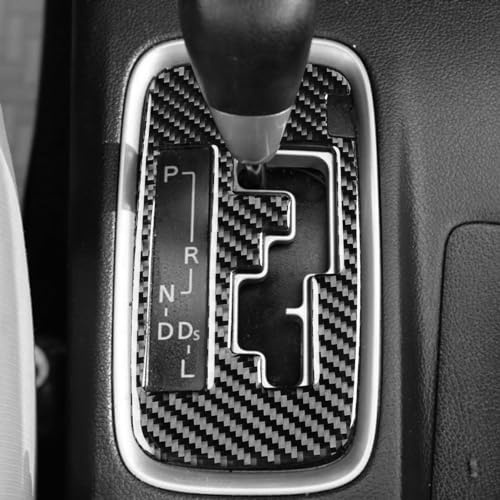 Car Interior Decoration Accessories Center Shift Carbon Fiber Trim Sticker Compatible with Mitsubishi Outlander 2014 2015 2016
