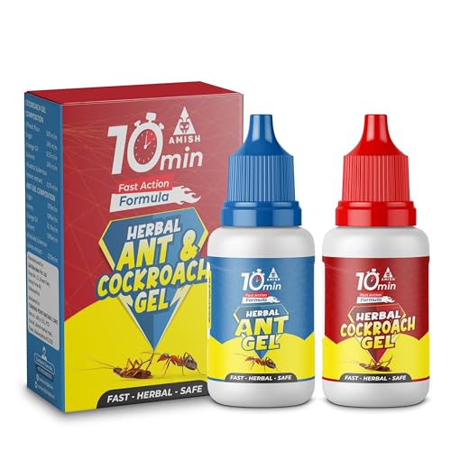 Image of Amish Combo Pack of Eco- Friendly Ant Gel 20g with Amish-C Cockroach Gel 20g for Home Kitchen Ants & Cockroach | Instant Results for Insect Control