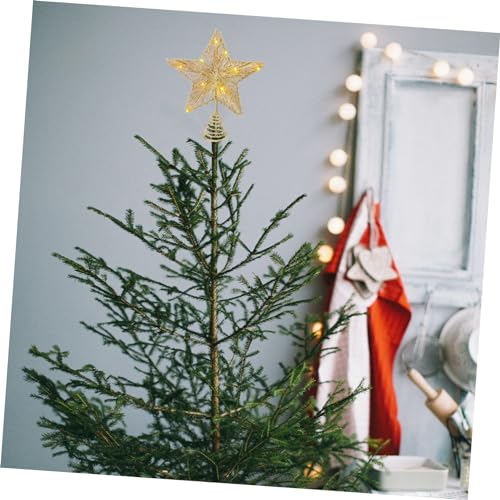 Cabilock 3 Pecas Estrela Do Topo Da Árvore Do Pentagrama Projetor De Luz Noturna Enfeites De Natal L