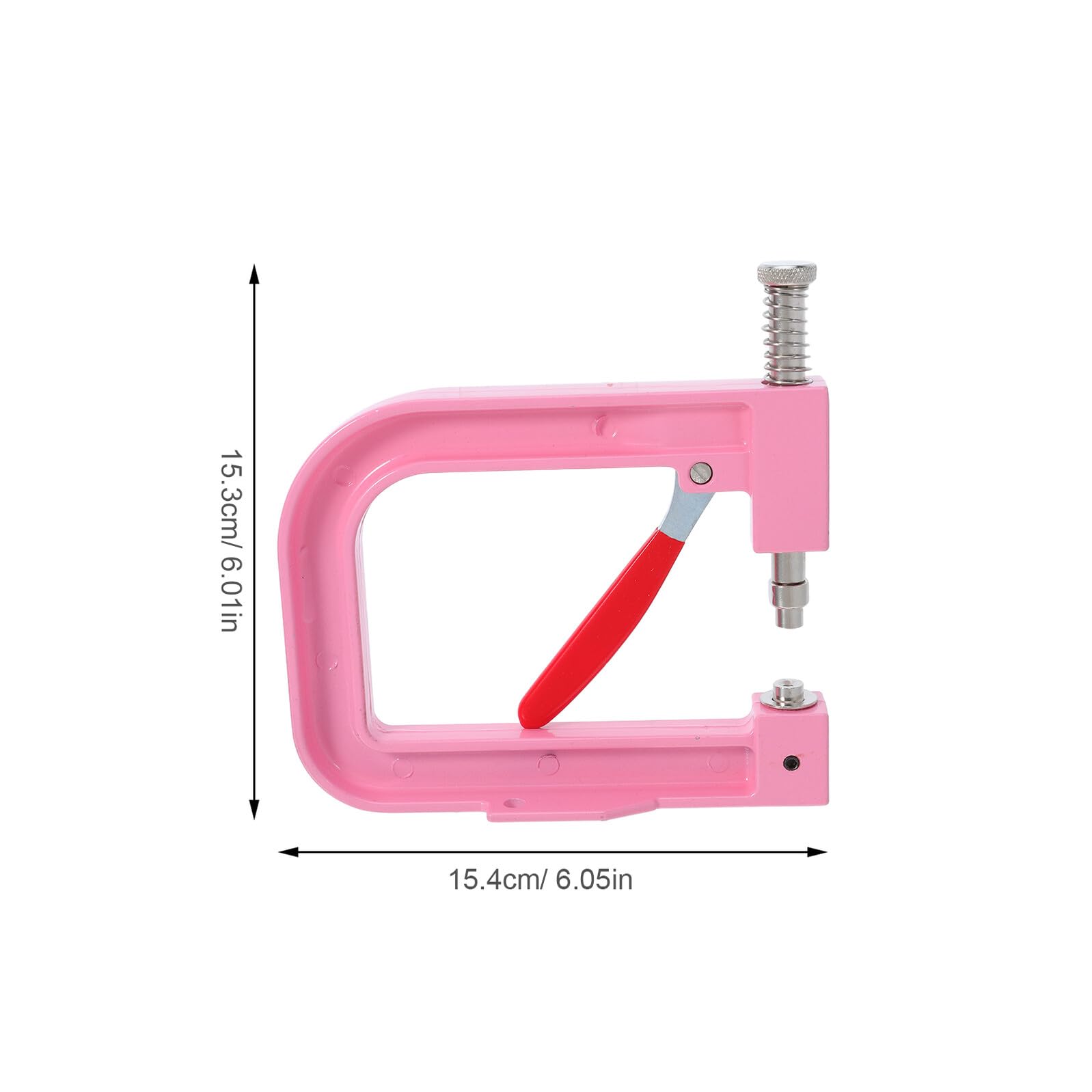 Juego de Herramientas para Engarzar Cuentas Prensa Manual Rosa Kit Máquina para Fijar Perlas Beige Remaches Redondos para Ropa Bolsos Zapatos y Manualidades de Bricolaje