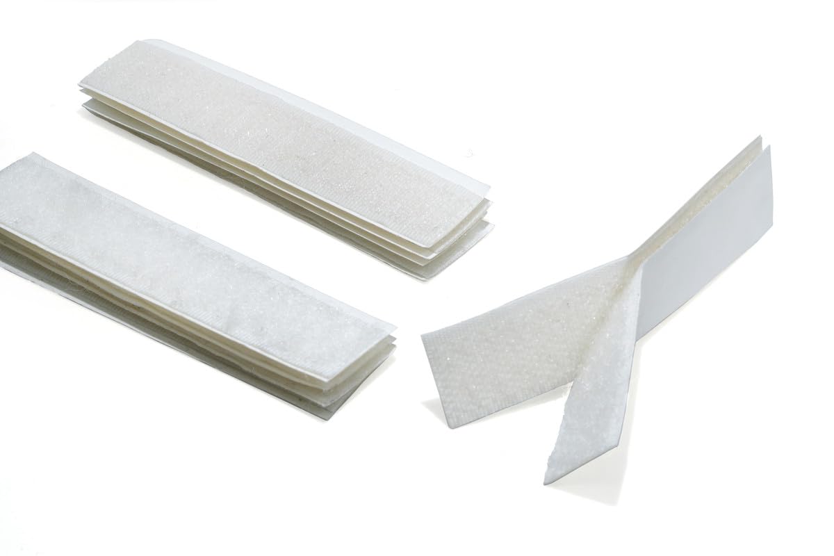 Ameo Self Adhesive Rectangle Hook & Loop Tapes | 2 * 4 Inch Nylon Tapes | Adhesive Tape for Office, School (White, Pack of 15) (B0CV1433RN) Amazon Price History, Amazon Price Tracker