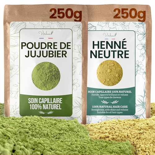 Henné Neutre et Poudre de Sidr 250g | Soin Capillaire Purifiant