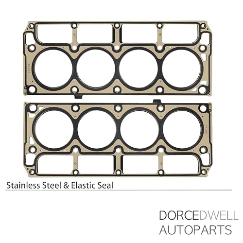 Image of 2PCS Multi Layer Steel Head Gasket Kit for GM LS1 LS6 V8 4.8L 5.3L 5.7L | inchMLS Head Gaskets - OE 12589226 12498544 98544 Fits Buick GMC Pontiac Hummer Saab 1998-2019 LS Engine Repair inch