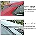 ANUNFRRE Car Accessories Fit for Toyota RAV4 2019-2025 Exterior ABS A-Pillar C-Pillar Frame Molding Cover Trims (Glossy Black) 4PCS
