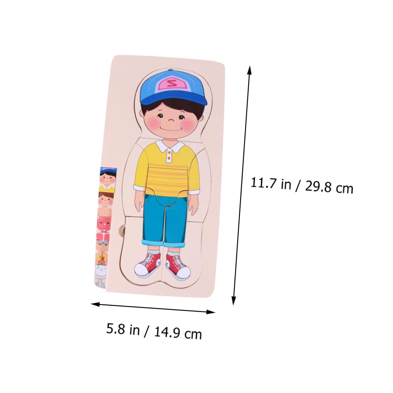 Puzzle in Legno Multistrato, Giocattolo Educativo per Bambini