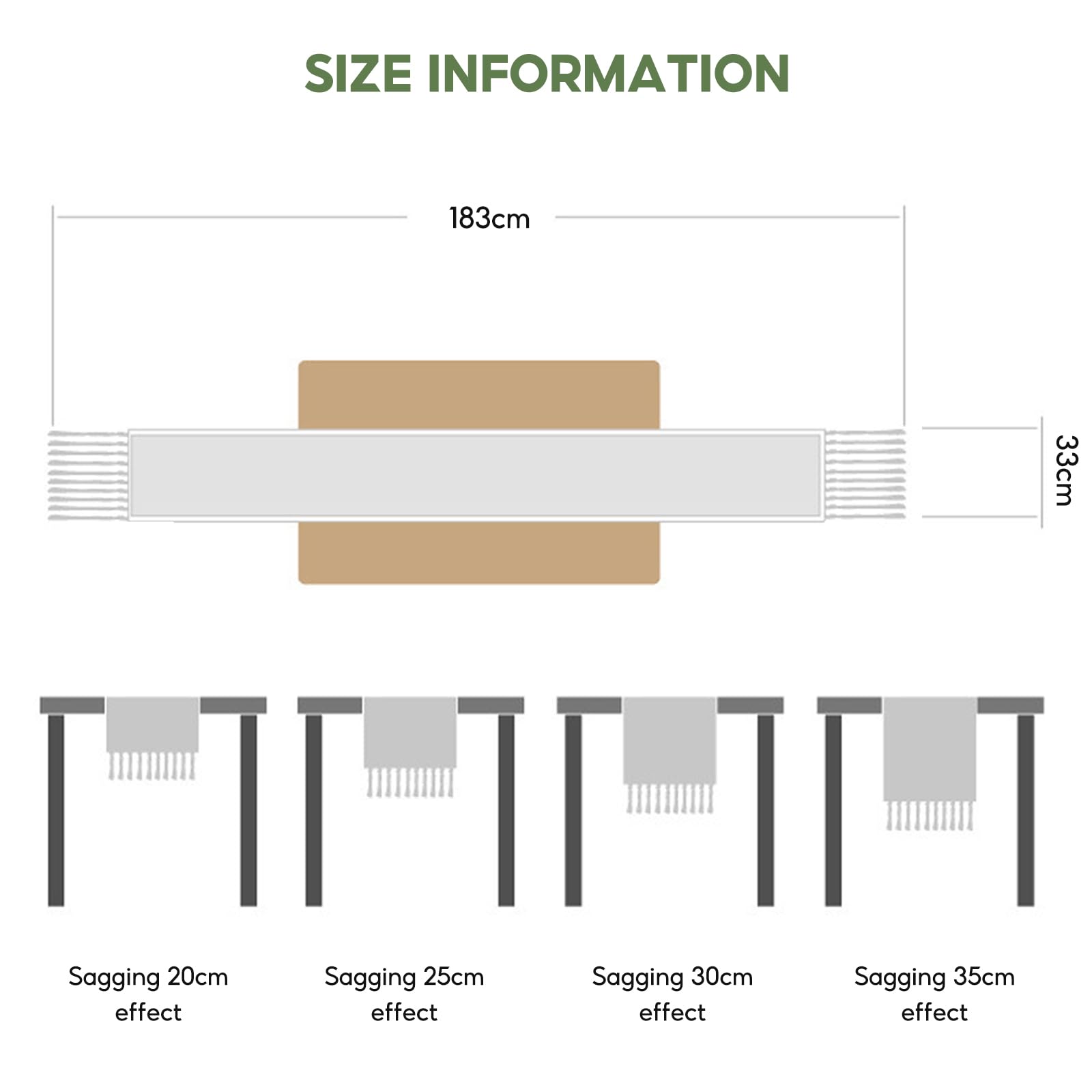 Table Runner, Boho Embroidered Table Decoration with Handmade Tassels - Image 2