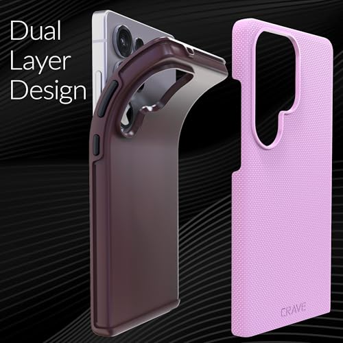 Image of Crave Compatible with Samsung Galaxy S25 Ultra Case, Shockproof Protection Dual Layer Case for Samsung Galaxy S25 Ultra (6.9 inch) - Lilac