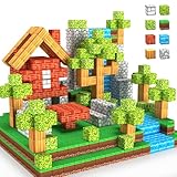 Magnetic Blocks Toys,3D Magnetic Building Toys Blocks Game Set,100PCS Construction Toys for Kids Ages 3+,STEM Sensory Educational Stacking Magnet Blocks, Christmas Birthday Gifts for Boys Girls