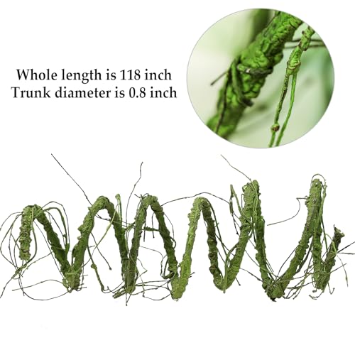 118-inch-Medium-Malleable-Artificial-Green-Tree-Branches-Grapevine-Garland-Fake-Cherry-Blossom-Tree-Trunk-Twigs-for-Wall-Hanging-Willow-Ivy-Home-Room-Wedding-Decoraton 118 inch Medium Malleable Artificial Green Tree Branches Grapevine Garland Fake Cherry Blossom Tree Trunk Twigs for Wall Hanging Willow Ivy Home Room Wedding Decoraton