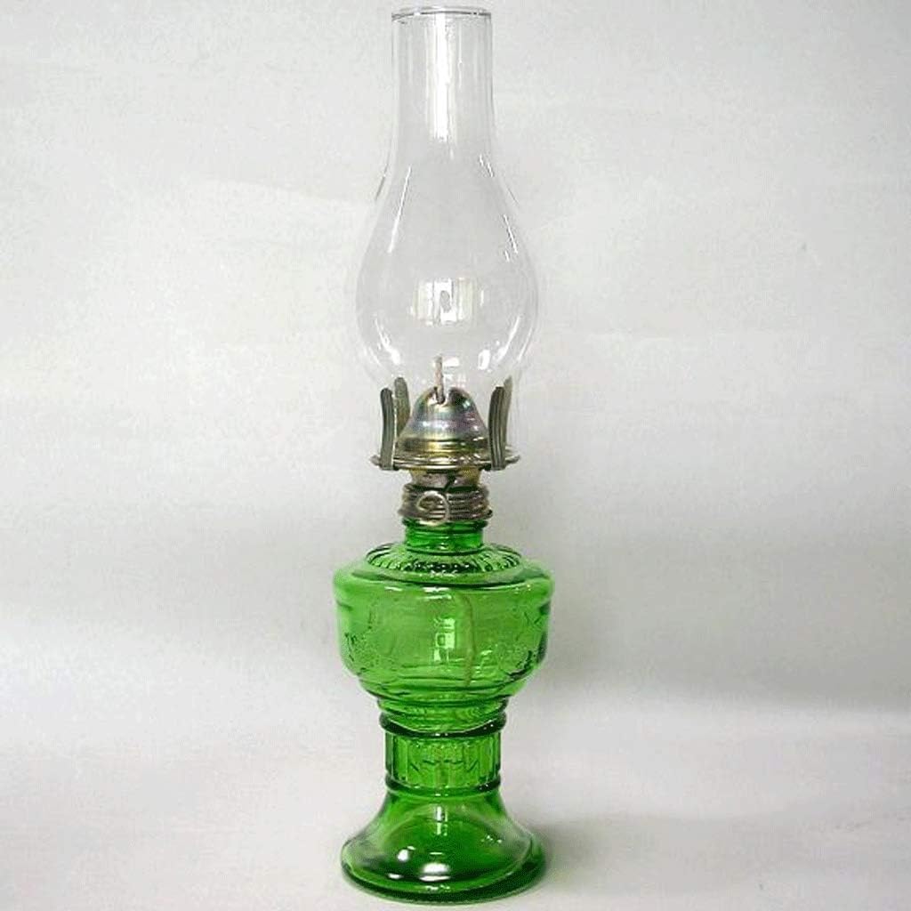 retro lampa na naftę, Lampa naftowa w stylu vintage nostalgiczna szklana wiatrówka lampa maślana awaryjna z knotami
