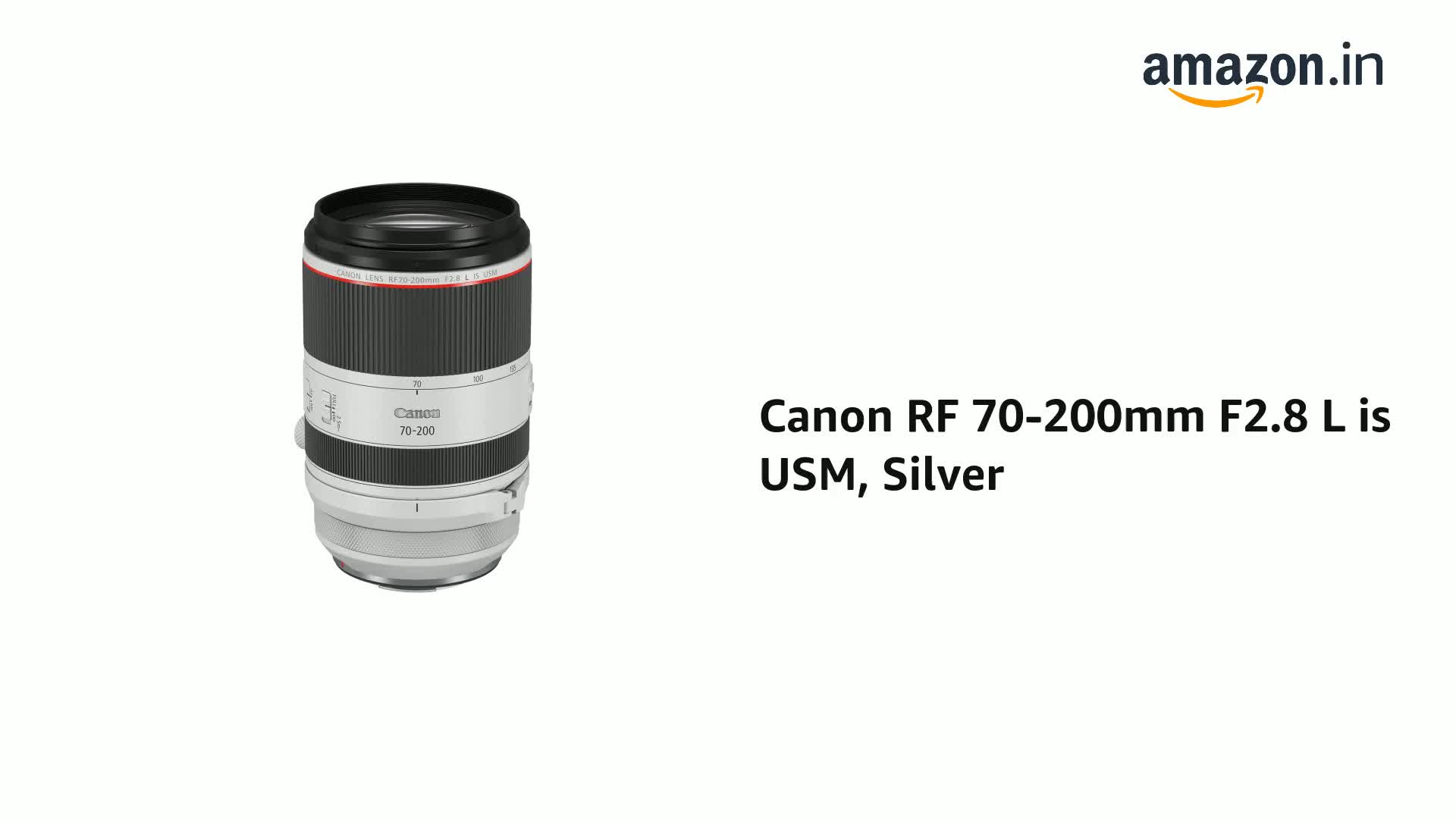 Canon RF 70-200mm F2.8 L is USM, Camera Lens (Silver) : Amazon.in