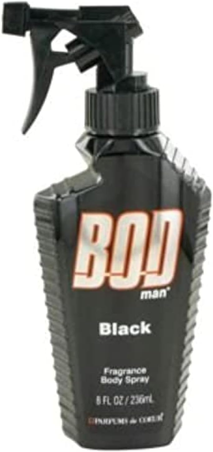 Parfums De Coeur Bod Man Black FOR MEN 8 oz Body Spray