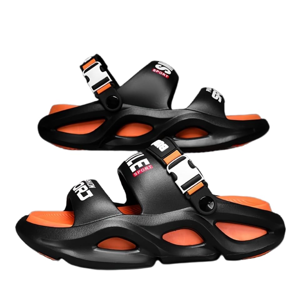 Stylish Men's Summer Sandals Slides Comfortable Thick Sole Sandals with Breathable EVA for Indoor and Outdoor Activities