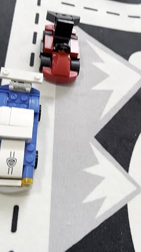 Confezione Da 16 Kit Di Costruzione 2 In 1 – 710 Pezzi Per Mini Veicoli Urbani: Polizia, Treno, Escavatore – Regalo Creativo Per Bambini 4-8 Anni