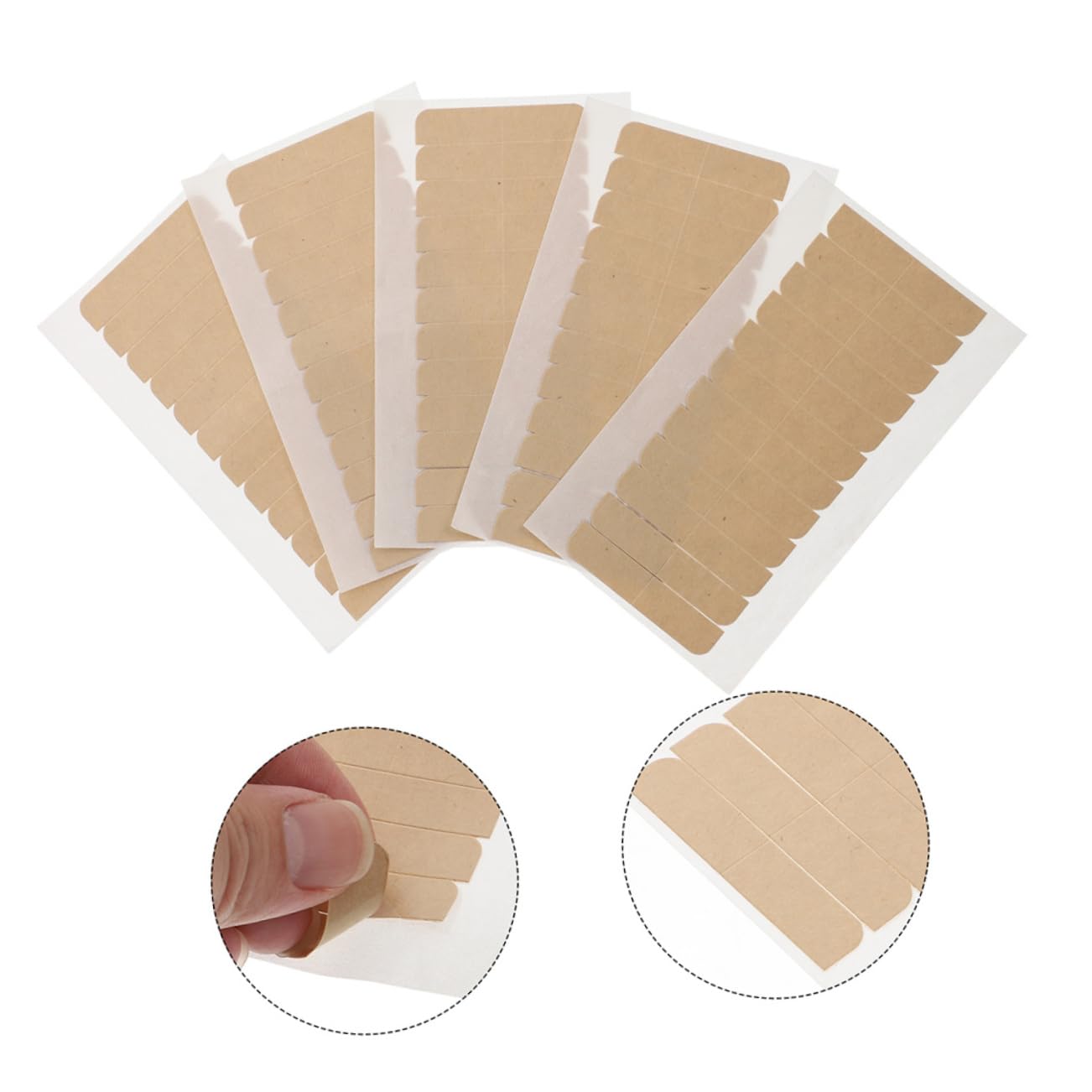 IWOWHERO Tape for Hair Extensions 6 Sheets Double Sided Hair Tapes Scalp Tape Replacement Tape Kit