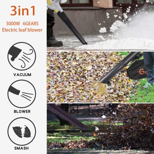 GRANDMA SHARK Aspirafoglie Elettrico da Giardino