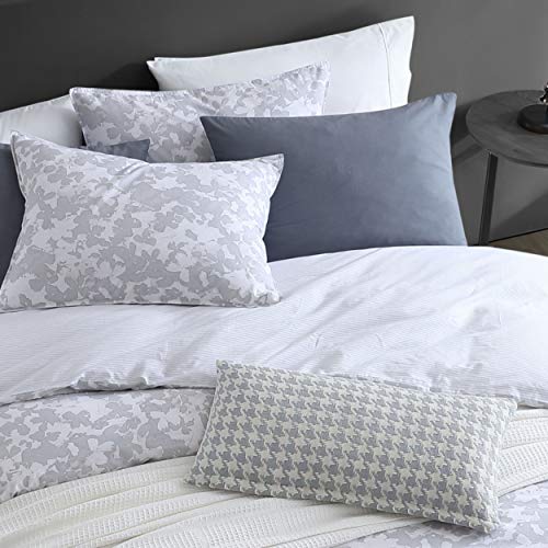Ropa de cama Queen gris Kenneth Cole: juego de edredón de algodón suave 4