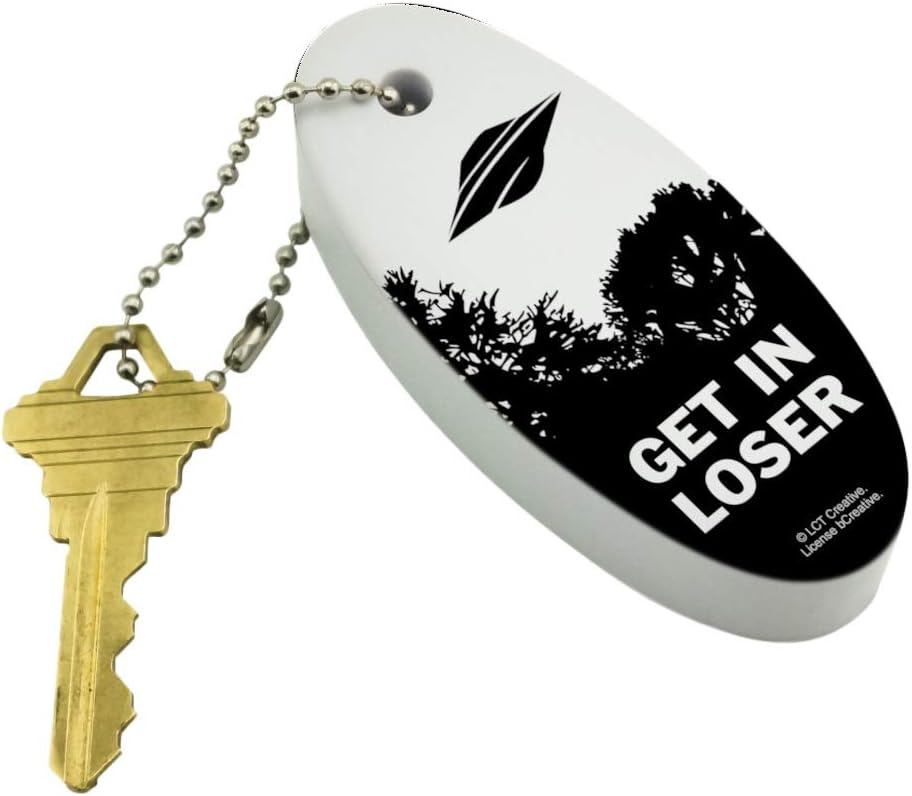 GRAPHICS & MORE Get in Loser UFO Alien Abduction Funny Humor Floating Keychain Oval Foam Fishing Boat Buoy Key Float : Clothing, Shoes & Jewelry