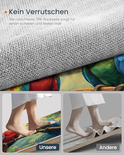 Tapis plantes tropicales lavable en machine et antidérapant - 7
