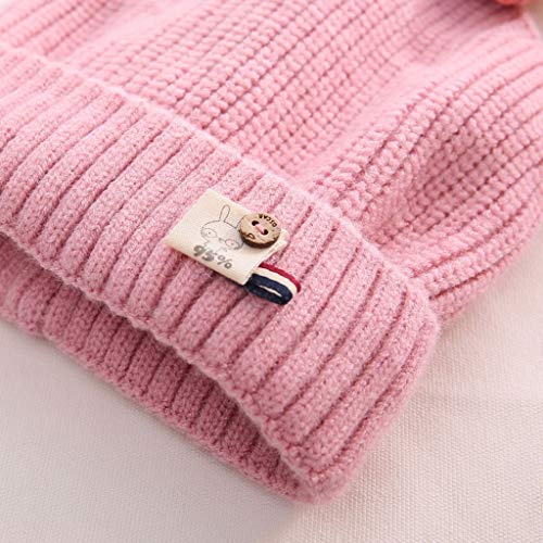 Kids Winter Hat Toddler Cute Bow Knitted Hat Warm Cap For Baby Girls Outdoors Cap (Color : Khaki, Size : 1-6 Years) #TOP1