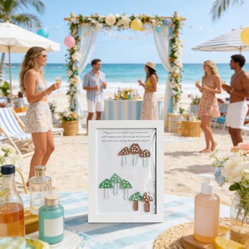 Decoración de mesa con champiñón de cristal de mar para salones 7