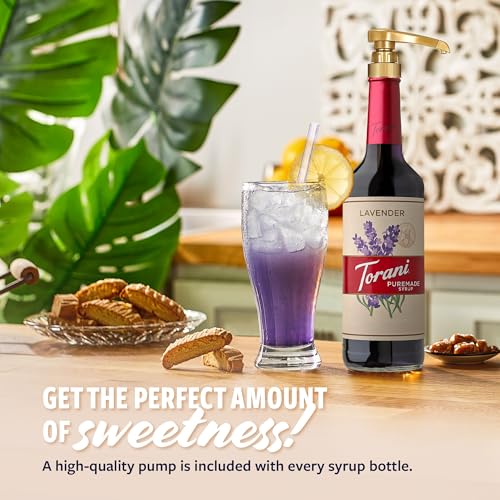 Torani Puremade Syrup, Lavender Flavoring for Drinks, Glass Bottle with Pump Included, 25.4 Fl Oz - image 3
