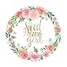 Amscan Sweet Baby Girl Floral Baby Round Paper Plates - 7