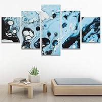 SIGNWIN 5 Panel Canvas Wall ArtAbstract Colorful Decorative ElementsModern Artwork for Home Decorations Ready to Hang - 60