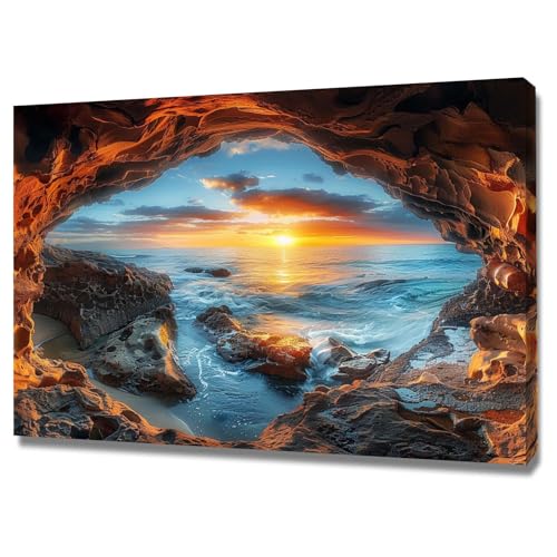 Impression sur toile de plage 50x70cm pour l'ambiance d'un restaurant