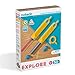 Makedo Explore, Jeu de Construction, Kit d'Outils pour Maquette en Carton, Jouet d'apprentissage STEM Éducatif et Créatif pour Enfant de 5 Ans et Plus (Kit de 50 Pièces)