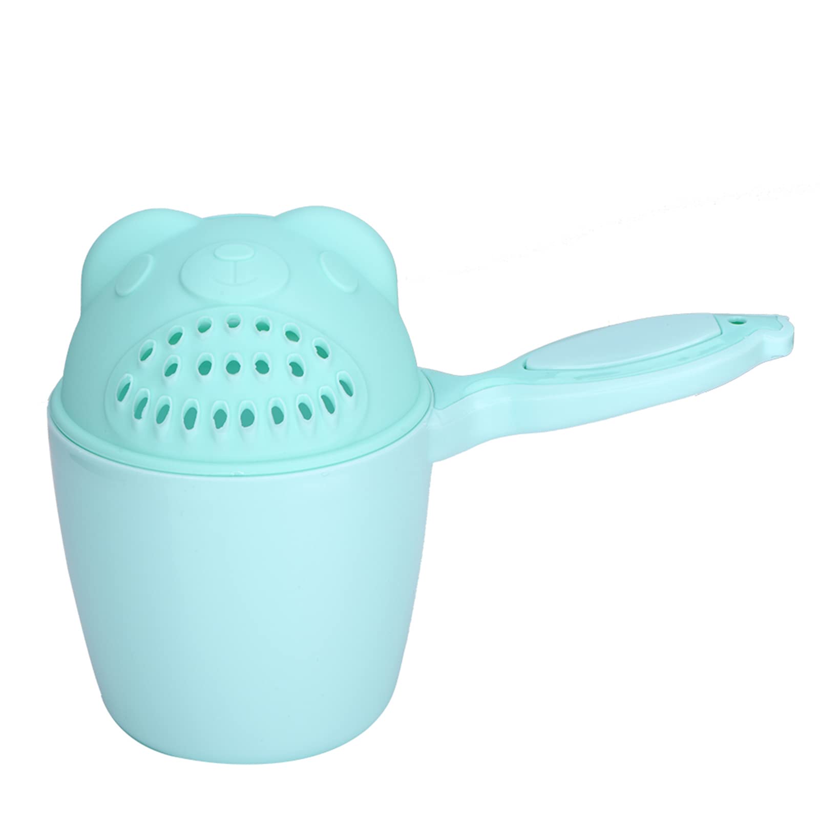 Dioche Baby Bath Rinse Cute Baby Shampoo Cup with Fish Handle - Safe PP Material Eye Protection for