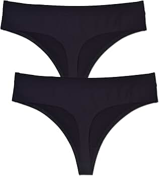 Amazon.com: Bolivelan Seamless Thongs No Show Ladies Thong