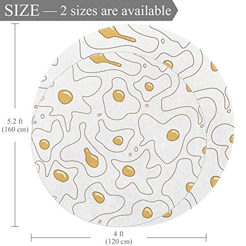 Tapis de sol doux multicolore en polyester 160cm avec envers antidérapant - 3
