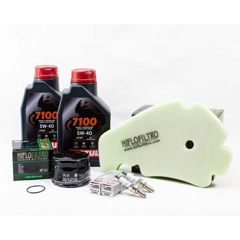 Kit Révision Filtres Bougies pour PIAGGIO MP3 500 HPE Business ABS de 2018 à 2020 - MTL 7100 5w40 2L
