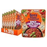 Ben’s Original Plant Powered Spicy Lentil Stew, Bulk Multipack 6 x 285 g pouches