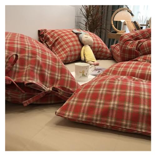 Funda nórdica suave y transpirable roja para renovar tu ropa de cama 6