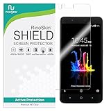 RinoGear for ZTE Blade Z Max Screen Protector [Active Protection] (Edge-to-Edge) Flexible HD Invisible Clear Shield Anti-Bubble