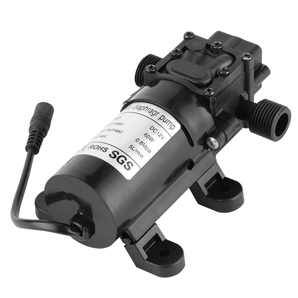 Pompa Acqua Pressione Pompa Autoadescante,Kit di nebulizzazione Impianto di nebulizzazione da Giardino a Bassa Pressione 110-240 V, Pompa a Membrana a 6 ugelli elettrica Resistente