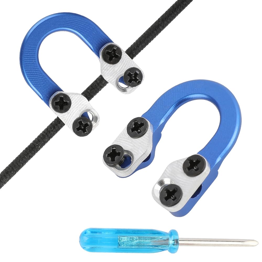 wolfman 2pcs Archery Compound Bow D Loop Metal D Ring Hunting Shooting Target Accessories Release With Screwdriver Hunting Accessories Assist Applicable To Any Spreader