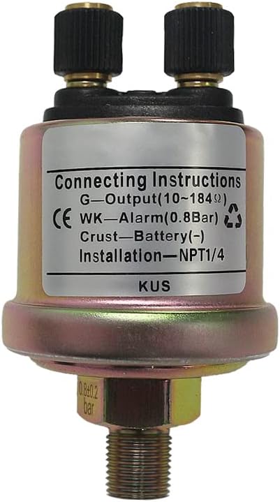 KUS Mechanical Oil Pressure Sensor (NPT-1/4(0-10bar)
