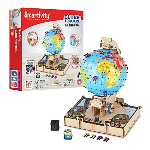 Image of Smartivity Roller Coaster Marble Slide STEM Toys & Smartivity Globe Trotters Augmented Reality STEM Toy for Kids 8 to 14 & Smartivity STEMWheels Modz Off-Roader STEM Educational Toys for Kids 6 to 14