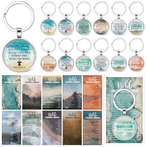 Porte-clés chrétiens en vrac avec versets de la Bible à offrir en cadeau d'étude biblique