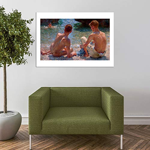 Affiche encadrée Henry Scott Tuke The Critics extra large semi brillant - 7