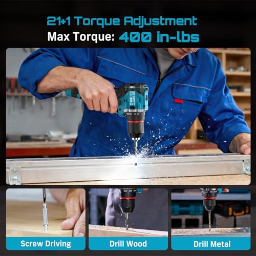 SEESII 16.8V Brushless Drill & Impact Combo
